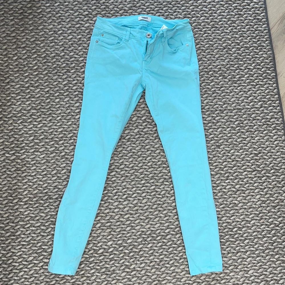 Kensie Jeans Size 26 Aqua Blue